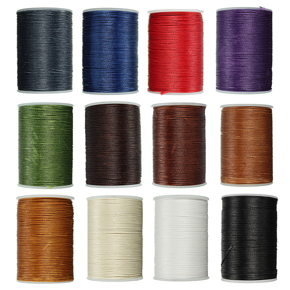 Waxed Thread 0.8mm 78m Polyester Cord Sewing Kit Stitching Leather Craft Bracelet