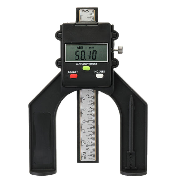 Drillpro LCD Digital Slide Caliper Vernier Ruler 0-80mm Height and Depth Gauge with Magnets Router Table Saw