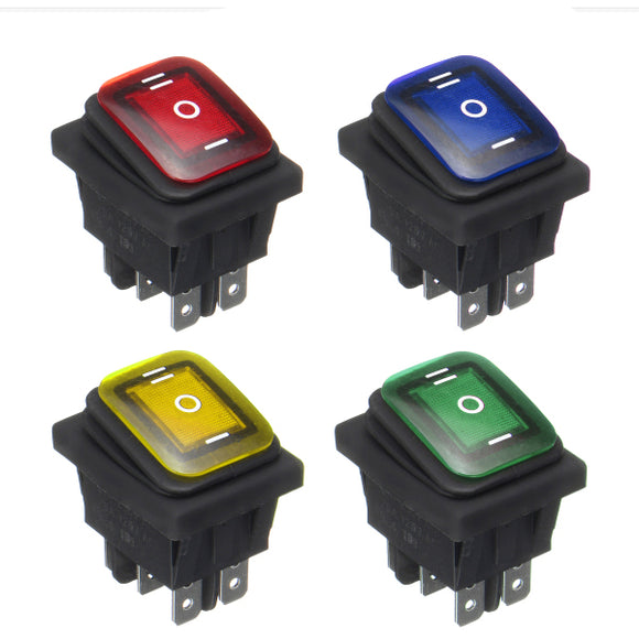 12V 6 Pin LED Light Rocker Toggle Switch Latching Momentary Rocker Switch