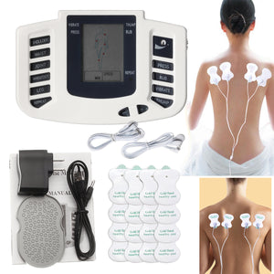 Rechargeable TENS Unit Muscle Stimulator Machine Reusable TENS Electrodes Pads Pain Relief Acupuncture Therapy Machine
