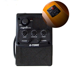 Cherub GT-2 Acoustic EQ Equalizer Palathetic Pickup Tuner For Guitar Ukulele