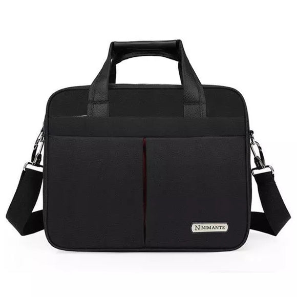 15.6-Inch One-Shoulder Computer Clutches Bag Shock-Proof Notebook Bag Oxford Conference Briefcase