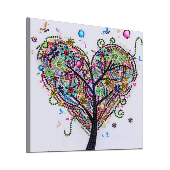 Diamond Paintings Love Tree 25X 25cm Spot Drilling Special-shaped Drilling Tool
