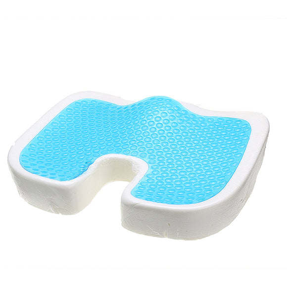 U-shape Polyurethane Slow Rebound Sponge Gel Pillow Coccyx Orthopedic Memory Foam Cool Seat Cushion Pain Relief