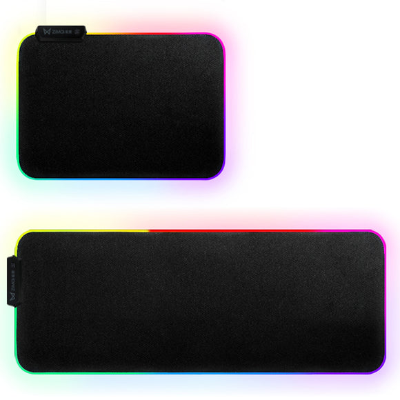 Zimai 35*25*0.3cm RGB Colorful Backlit LED Small Mouse Pad Anti-skid Rubber Mats