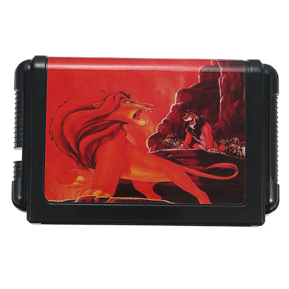 16bit Black Card The Lion King Game Cartridge for Sega Mega Drive Console