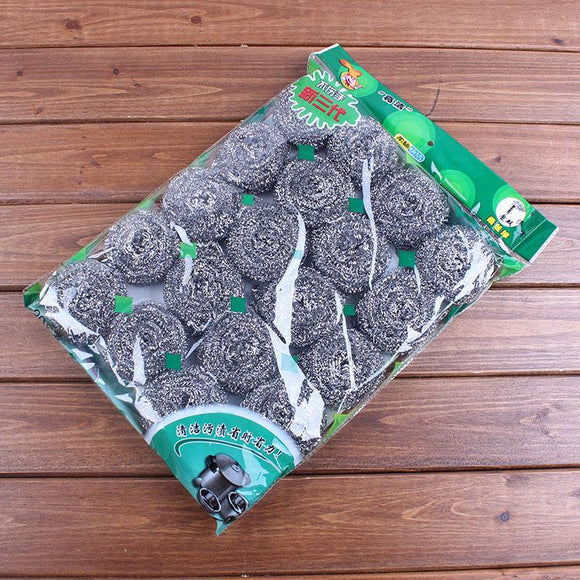 20Pcs/1Set Package Steel Wire Balls Stainless Kitchen Cleaning Tools