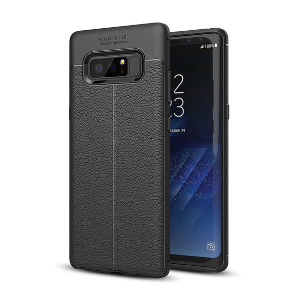 Bakeey Anti Fingerprint Soft TPU Litchi Leather Case Cover for Samsung Galaxy Note 8/S8/S8 Plus
