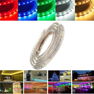 5M 17.5W Waterproof IP67 SMD 3528 300 LED Strip Rope Light Christmas Party Outdoor AC 220V