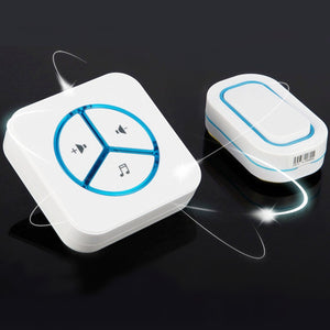 Waterproof Wireless Cordless Home Digital Doorbell Wall Plug-in Door Chime