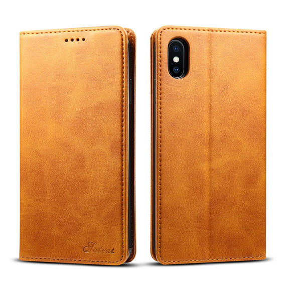 Bakeey Protective Case For iPhone XS Magnetic Flip Wallet Card Slot Cash Pocket Full Body Cover