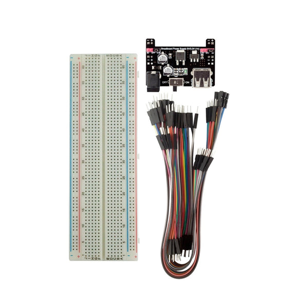 RobotDyn Breadboard + Power Supply Module + 60 Jumper Wirers Cable Kit