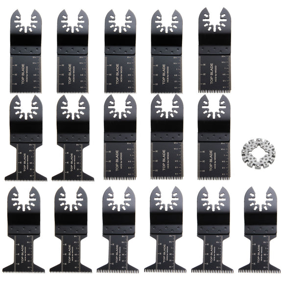 17pcs Oscillating Multitool Saw Blade for Rockwell Snicrafter Worx