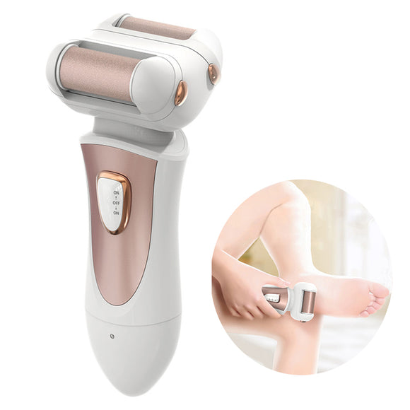 Minleaf NV-8615 Portable Electric Pedicure Tool Multifunctional Rechargeable Waterproof Foot Callus Remover Dual Grinding Heads Foot Care