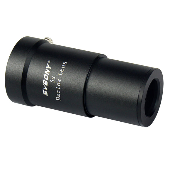 1.25 31.7mm Achromatic 5X Barlow Lens Metal for Telescope Eyepieces Universal