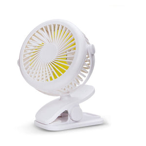 1.5-3W 5V USB Mini Cooling Fan 3 Modes Wind Speed Table Desktop Clip Fan