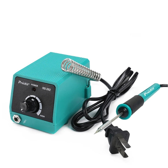 Pro'kit SS-202G Mini Digital Display Soldering Station with Slim Tips Light for Precise SMD Soldering/Desoldering Work