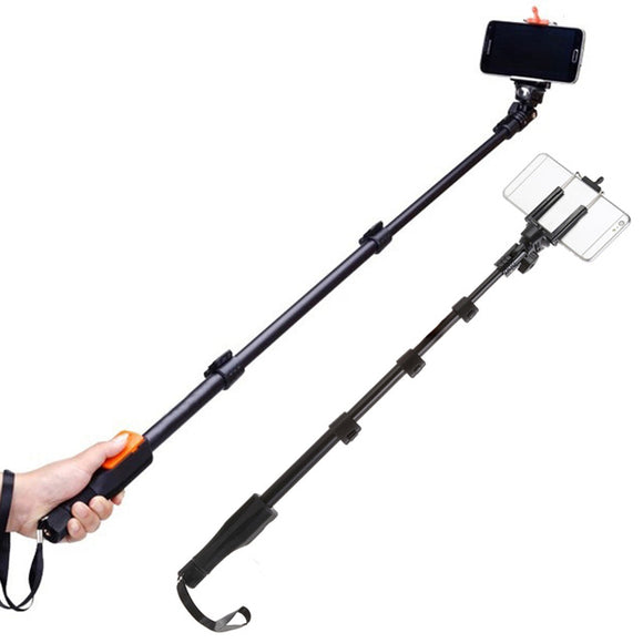 Yunteng 1088 Selfie Stick Handheld Monopod + Clip Holder + bluetooth Shutter for Phone Camera