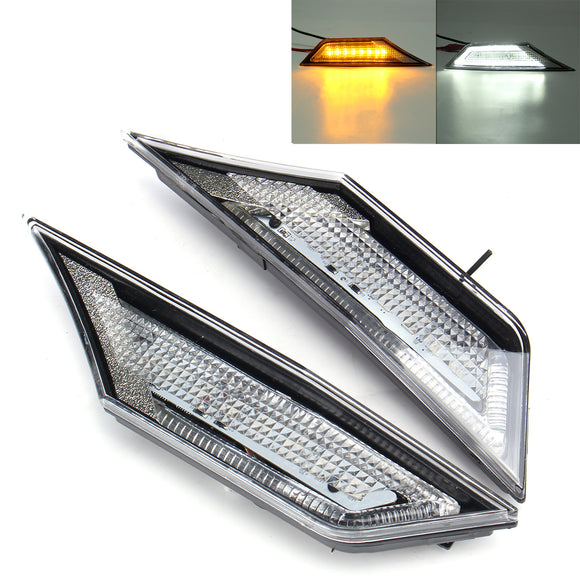 LED Car Transparent Side Marker Lights Turn Signal Corner Parking Lamp for Honda Civic 10 16-18