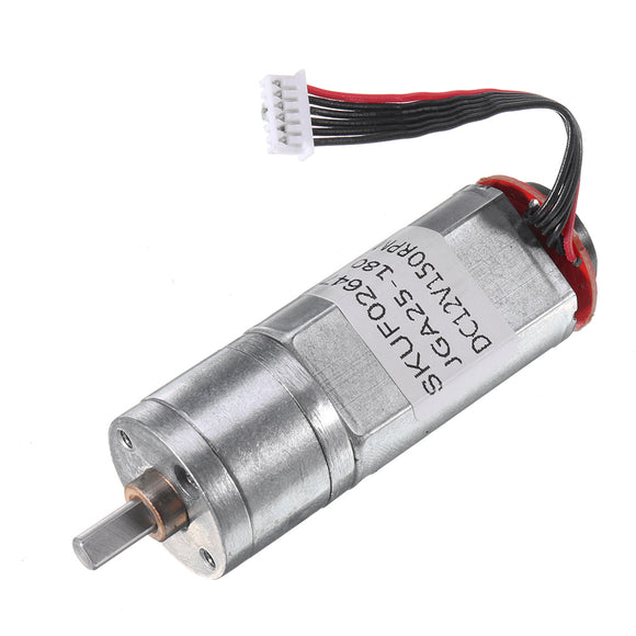 20GA180 DC 12V 150rpm Gear Reduction Motor with Encoder Speed Dial Reducer Motor