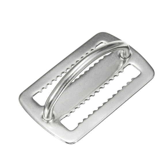 Stainless Steel Weight Belt Webbing Keeper Stopper with D Ring for Scuba Diving Dive