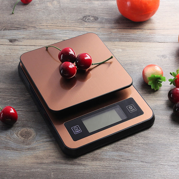 2kg/0.1g LCD Display Digital Stainless Steel Electronic Kitchen Scale w/ USB Power NEW High Precisio