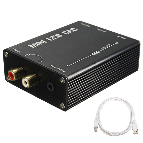 HIFI USB to S/PDIF Optical Coaxial Analog Audio Converter DAC PCM2704 Decoder DAC