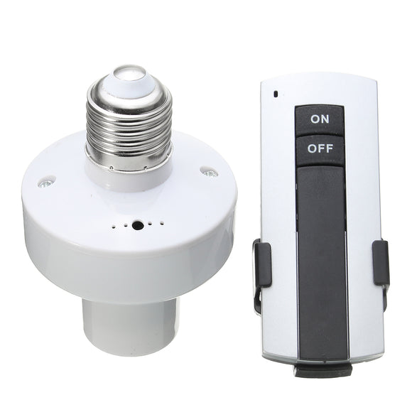 E27 Screw Wireless Remote Control Lamp Bulb Holder Switch Cap Light Socket