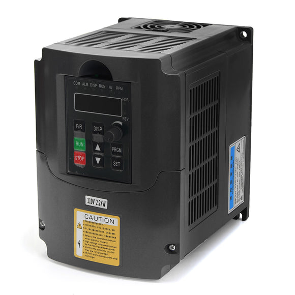 2.2kw 110V Variable Frequency Inverter Built-in PLC Speed Control 1 PH In 3 PH Out Inverter
