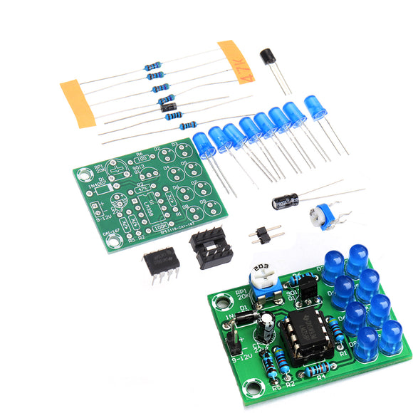 LM358 Breathing Light Production Kit Electronic DIY Training Parts Electric Vehicle Modification LED Blue Flash