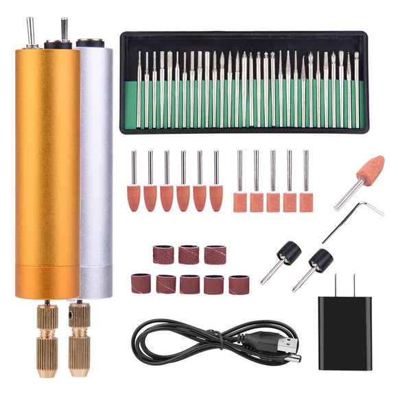 USB Rechargable Mini Electric Rotary Drill Grinder Polisher Engraving Pen Polishing Machine Tool