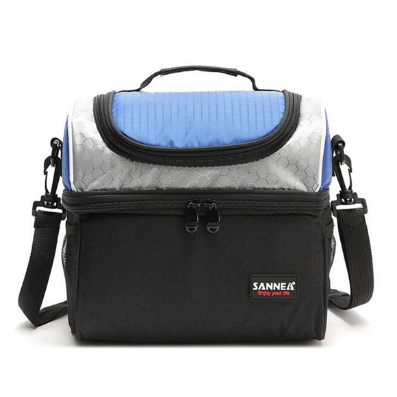 6.7L Outdoor Picnic Bag Waterproof Insulated Thermal Cooler Storage Bag Tote Food Lunch Container