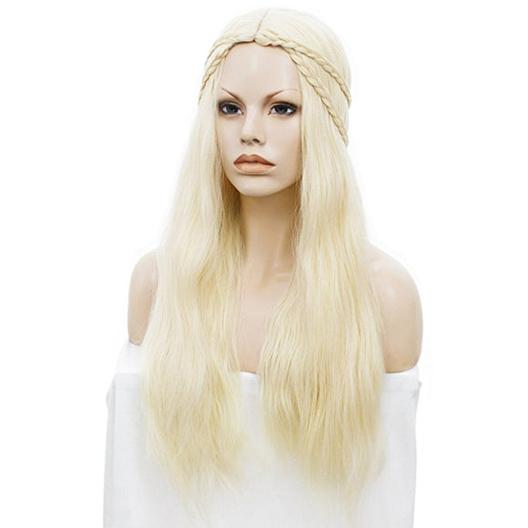 Blonde High-Temperature Fiber Cosplay Wigs Costume Party Hair Halloween Masquerade Show