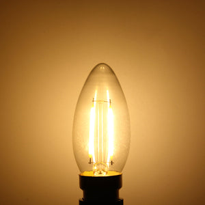 Dimmable B22 C35 2W Retro COB Filament 200Lm Vintage Edison Light Bulb AC220V