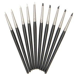 10 Pcs Soft Silicone Polymer Clay Rubber Pen Clay Sculpting Modelling Clay Crafts Tools 15CM