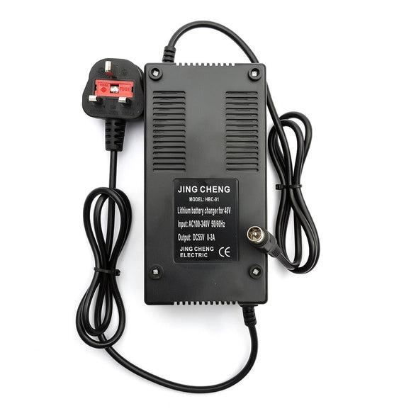 AC 110V-240V DC 48V 2A Lithium Battery Charger UK Plug For Electric Motorcycle Bikes