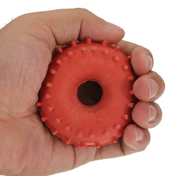 New 45KG Rubber Ring Grip Hand Gripper Device Strength Red