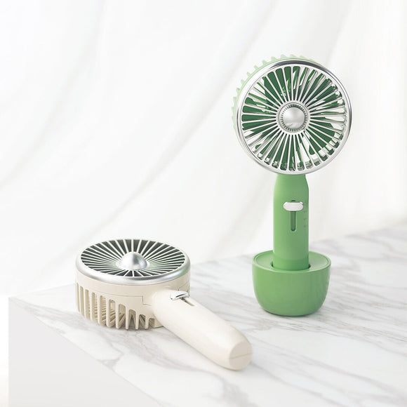 Xiaomi Guildford 2 In 1 Mini Handheld Fan USB Rechargeable Cooling Wind 3 Speed Retro Desk Fan Portable For Camping Travel