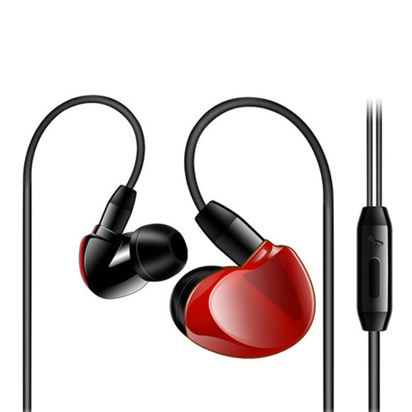 3.5mm Jack Wired Control Earphone Stereo Sound Noise Cancelling Headset with Mic for iPhone Xiaomi