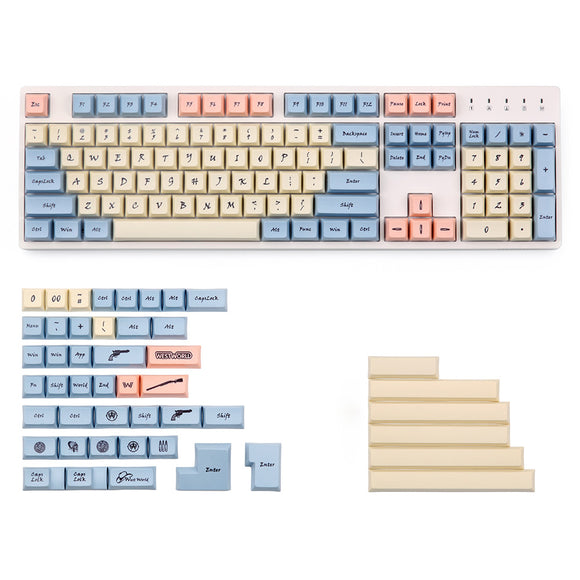 West World 153 Key XDA Profile Dye-sub PBT Keycaps Full Layout Keycap Set