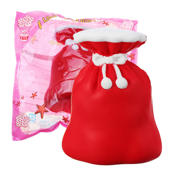Squishy Christmas Gift Bag 12CM Purse Jumbo Slow Rising Soft Toy Collection With Packaging