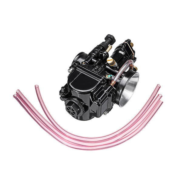 28mm Motorcycle Titanium Flat Slide Carburetor For Keihin Carb PWK Mikuni Power Jet Kit Fab