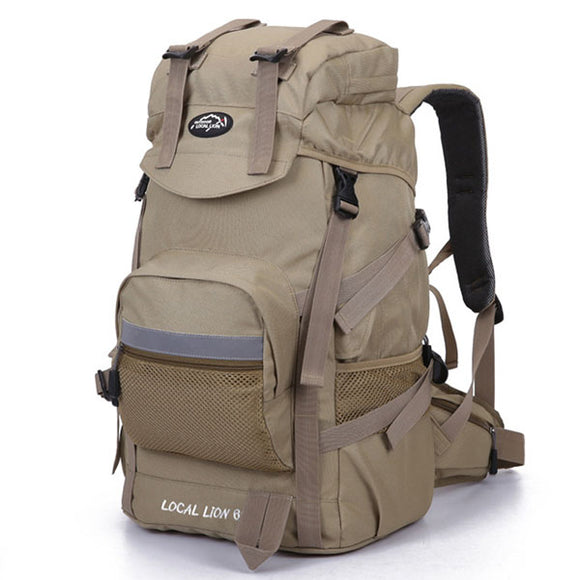 45L Large Capacity Outdoor Travel Backpack Waterproof Nylon Backpack For Women Men