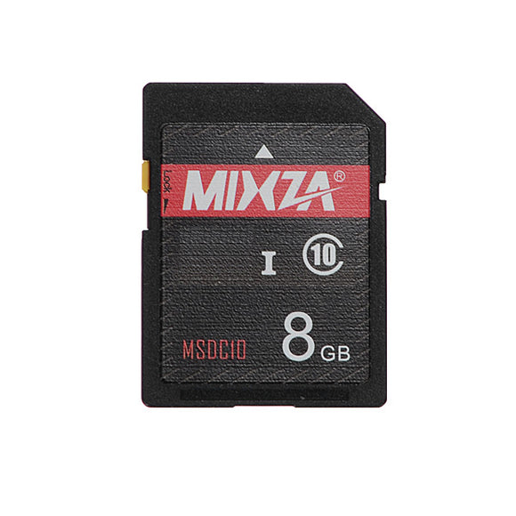 Mixza 8GB C10 Class 10 Full-sized Memory Card for Digital DSLR Camera MP3 TV Box