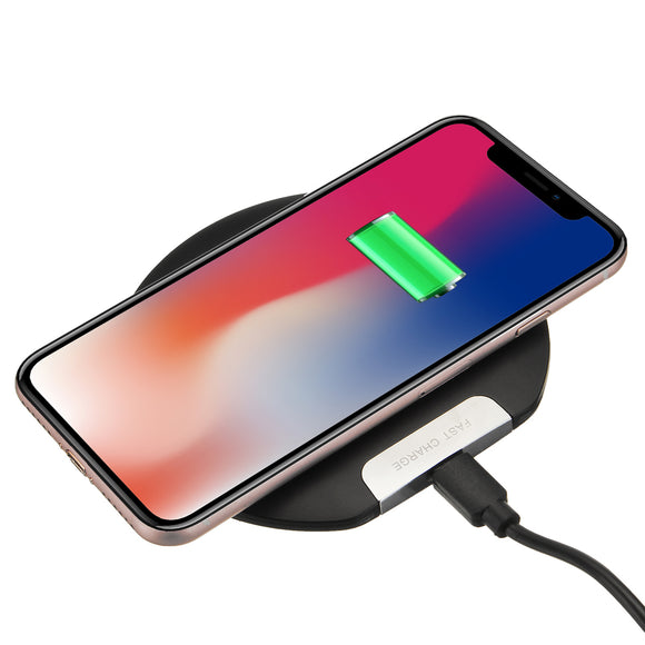 Ultra Thin 10W Qi Wireless Charger Fast Charging Phone Holder For Qi-enabled Devices Samsung Galaxy S10 Plus iPhone XS Max Huawei P30 Pro Xiaomi Mi9