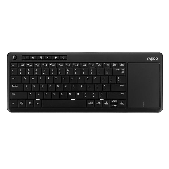 Rapoo K2600 2.4G Wireless Touch Keyboard Slim Keyboards With Touch Pad Panel for Smart TV Box PC