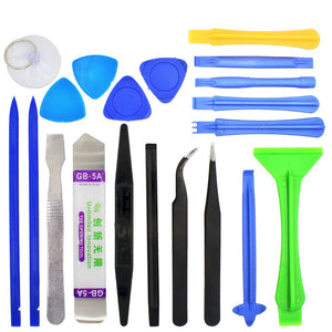 20 in 1 Professional Cell Phone Repairing Opening Tools Tweezers Pry Spudger Tool Kit