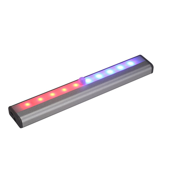 Portable Rechargeable Light Control PIR Sensor 10 LED Cabinet Light Magnetic Stick-on Warning Lamp