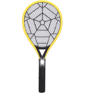 Loskii HA-32 Rechargeable Electronic Mosquito Pest Killer 3 Layer Mesh Fly Swatter with LED Light