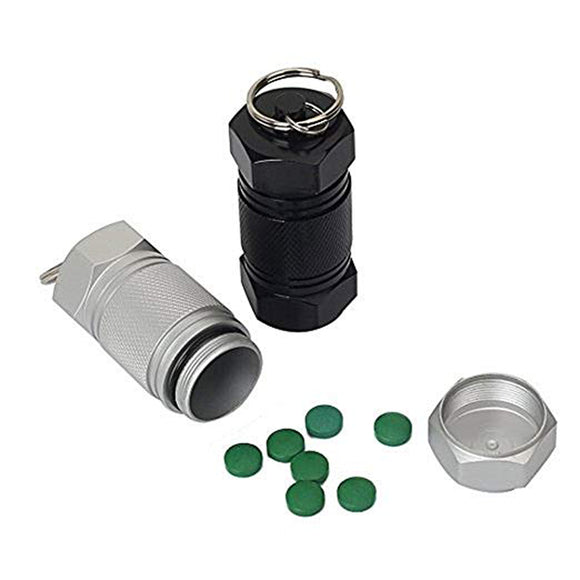 IPRee Aluminum Alloy Mini EDC Pill Seal Storage Tank First Aid Pill Bottle Outdoor Waterproof Box